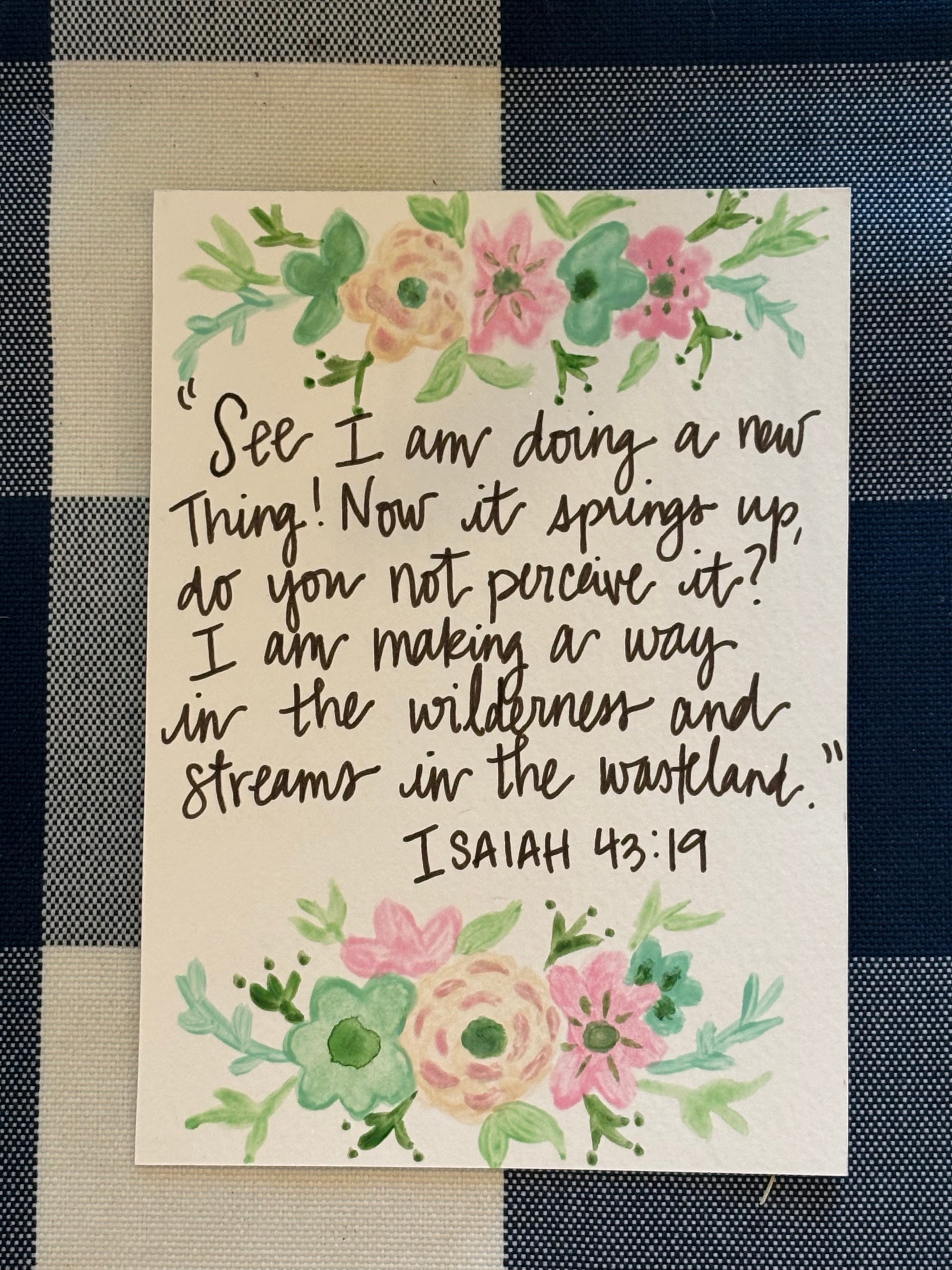 Hand Painted Scripture Prints