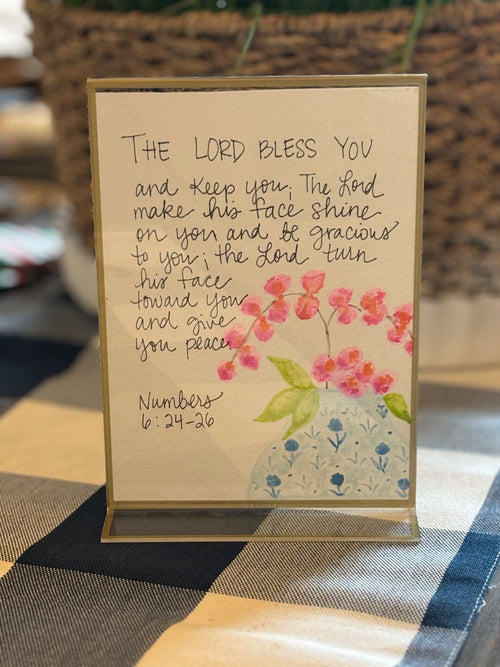 Hand Painted Scripture Prints