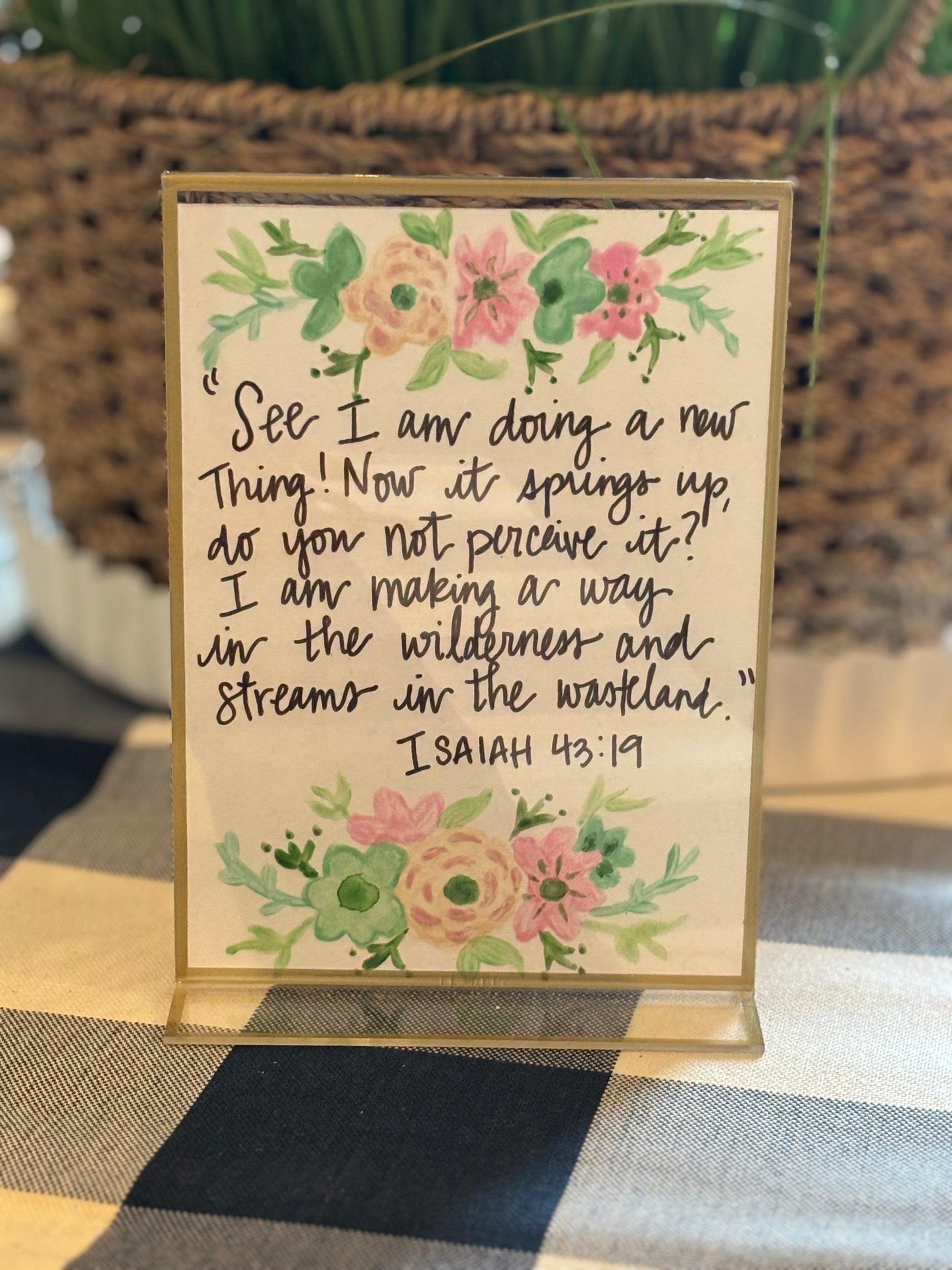 Hand Painted Scripture Prints