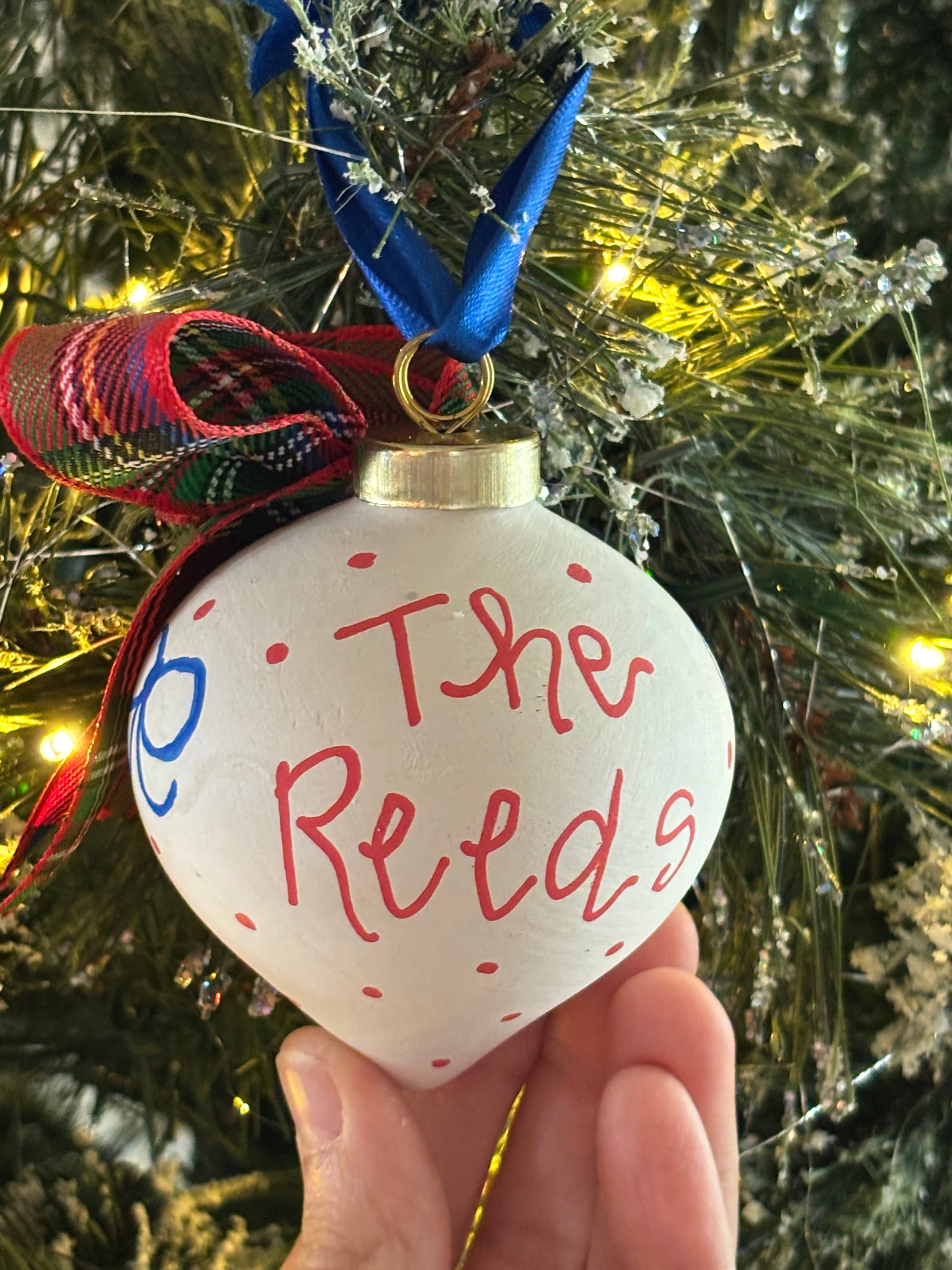 Hand Painted Christmas Ornament