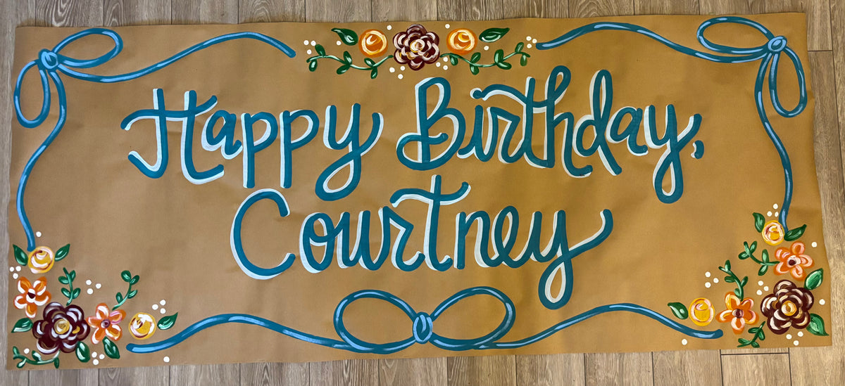 Custom Hand Painted Banner
