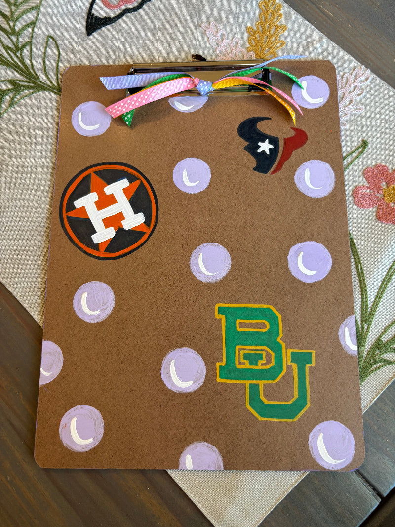 Hand-Painted Clipboards