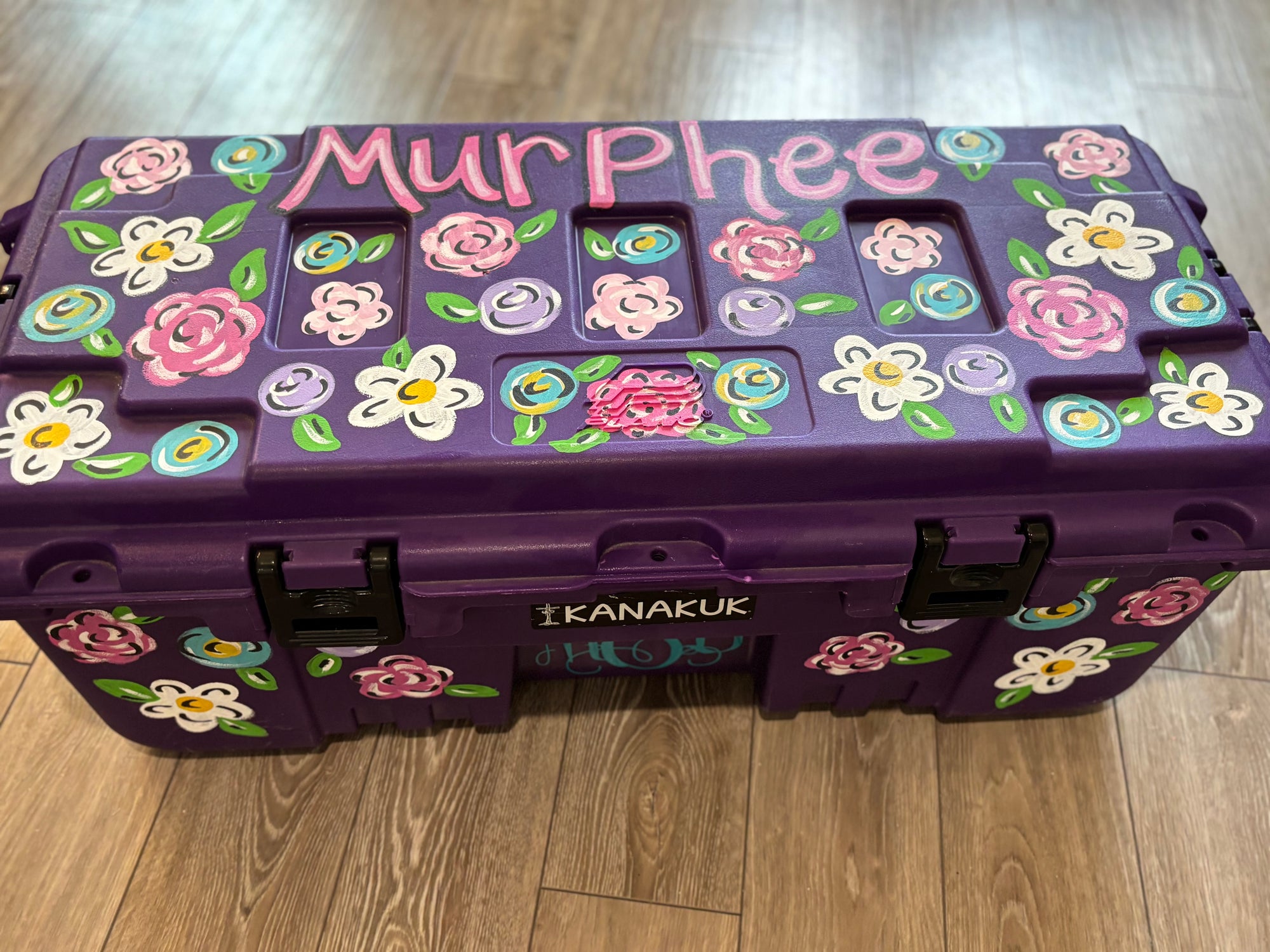 Custom Hand Painted Trunk