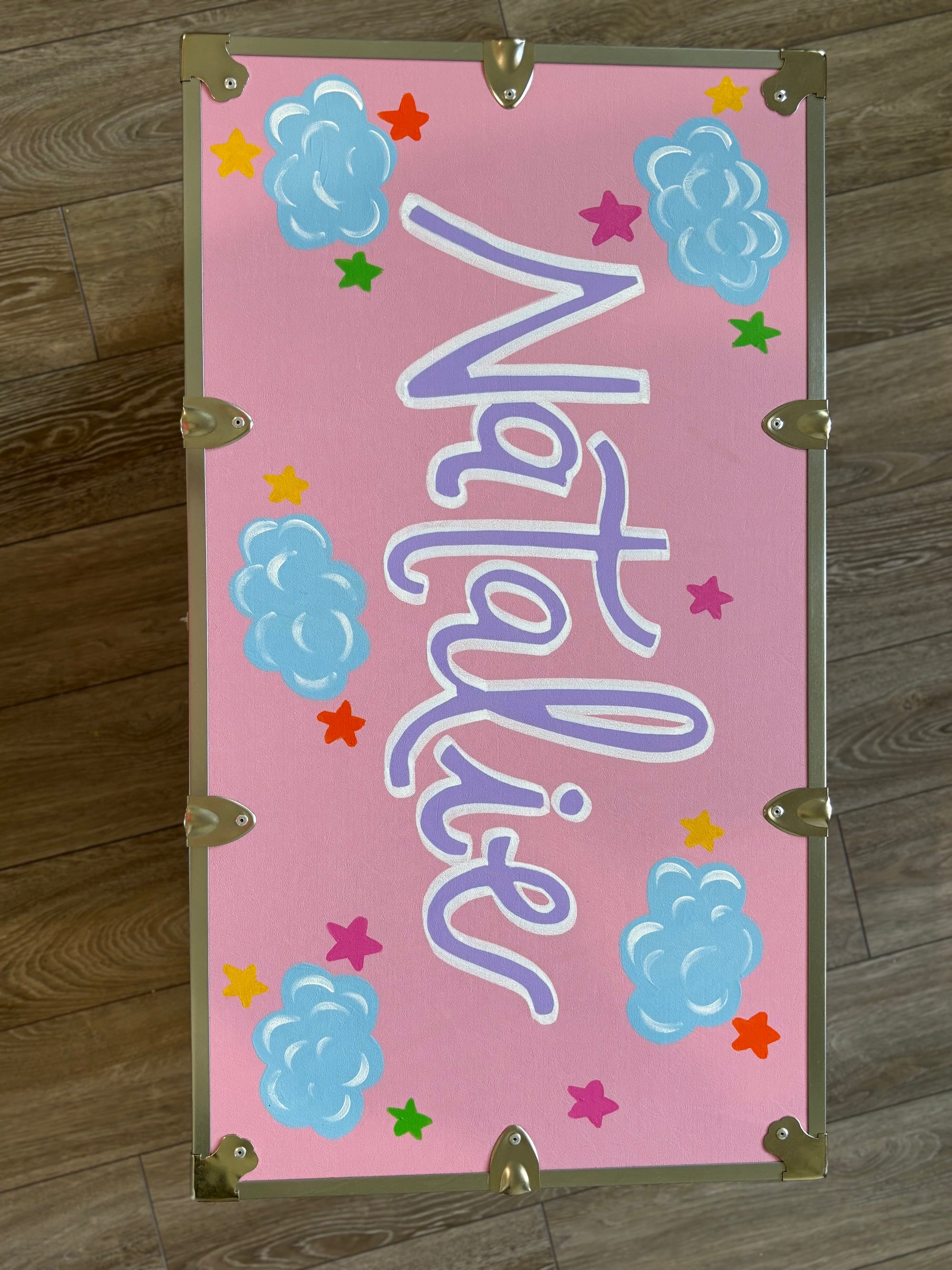 Custom Hand Painted Trunk