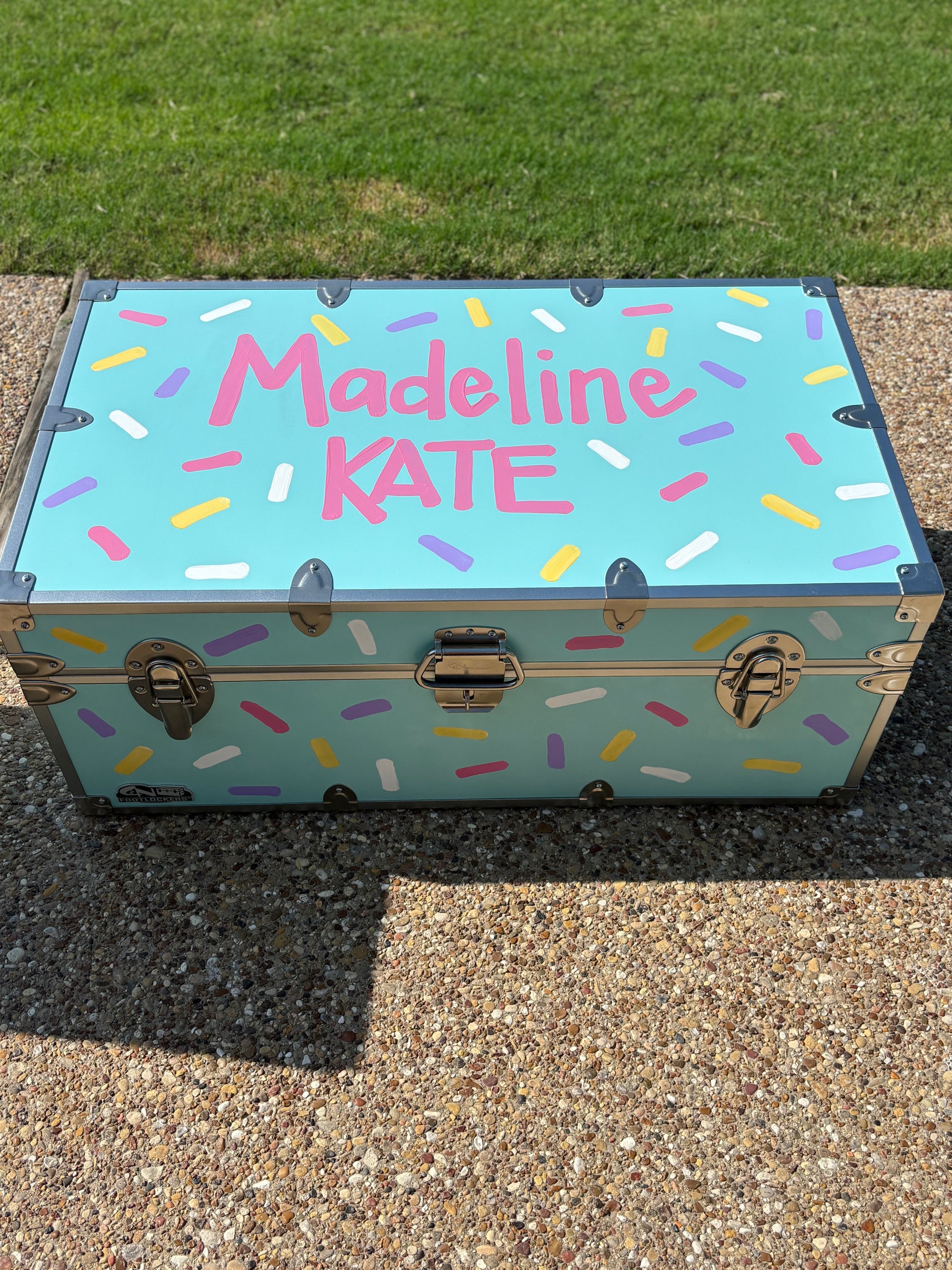Custom Hand Painted Trunk