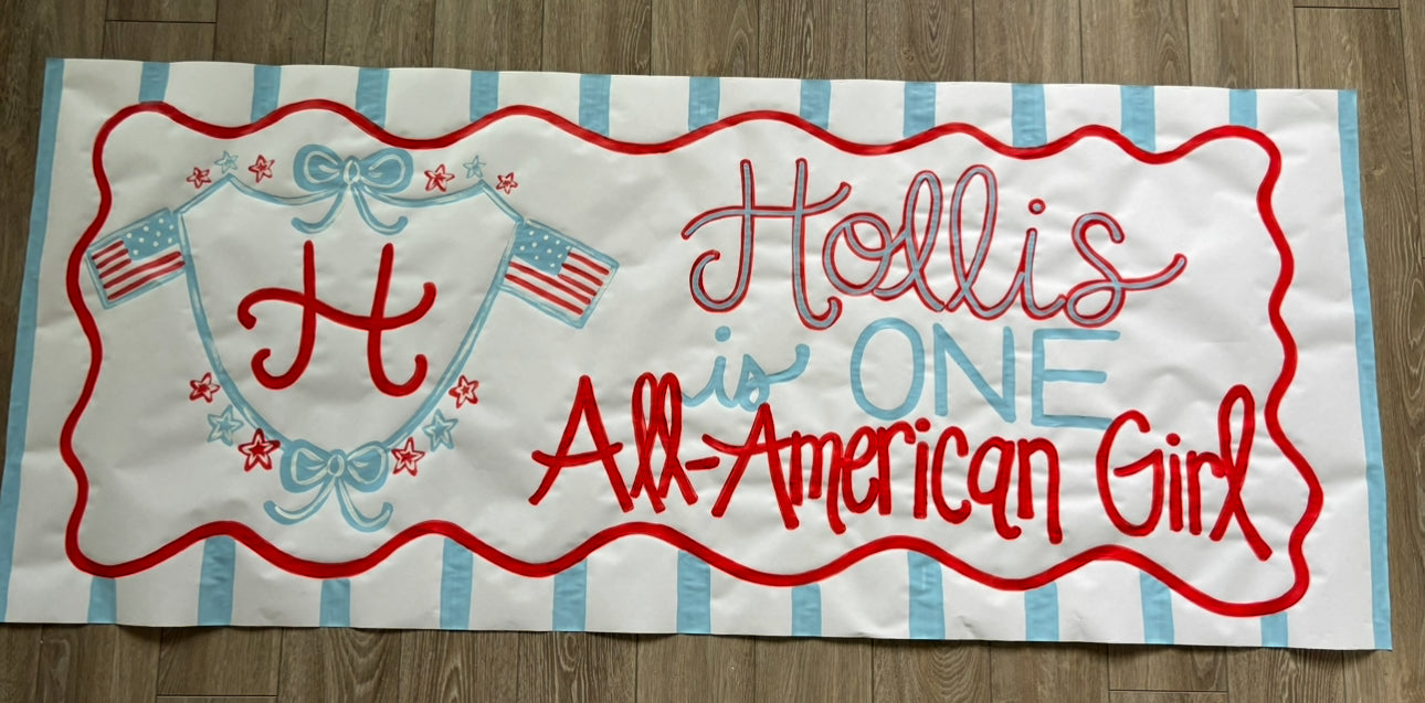 Custom Hand Painted Banner