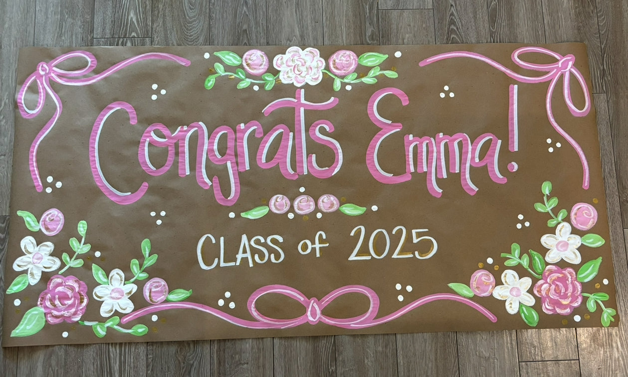 Custom Hand Painted Banner