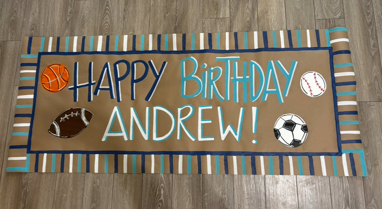 Custom Hand Painted Banner