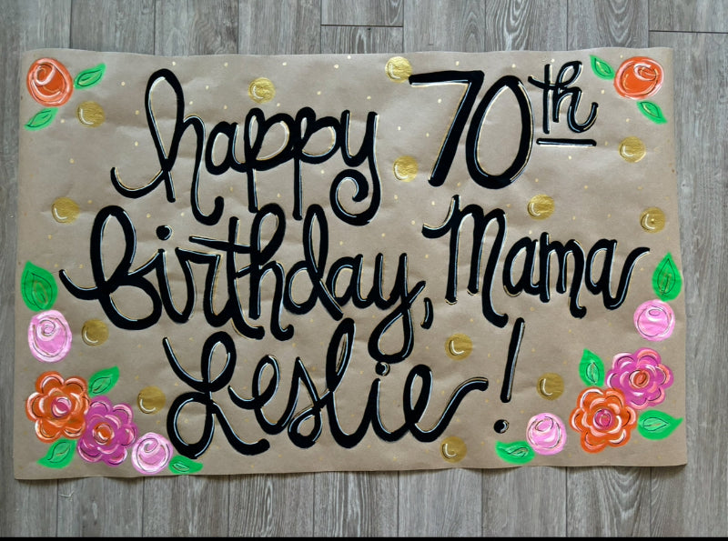 Custom Hand Painted Banner