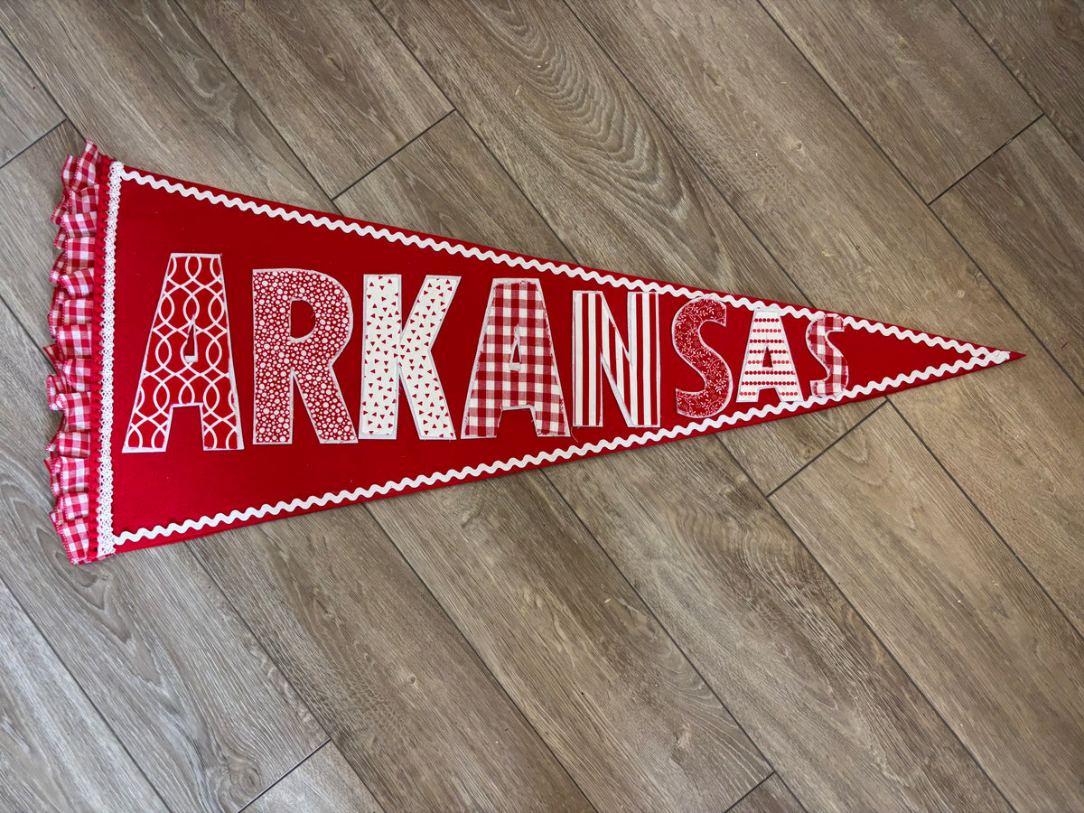 Custom Fabric Pennant Banner – Personalized School/Name Banner