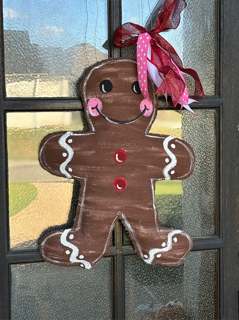 Gingerbread Man Door Hanger