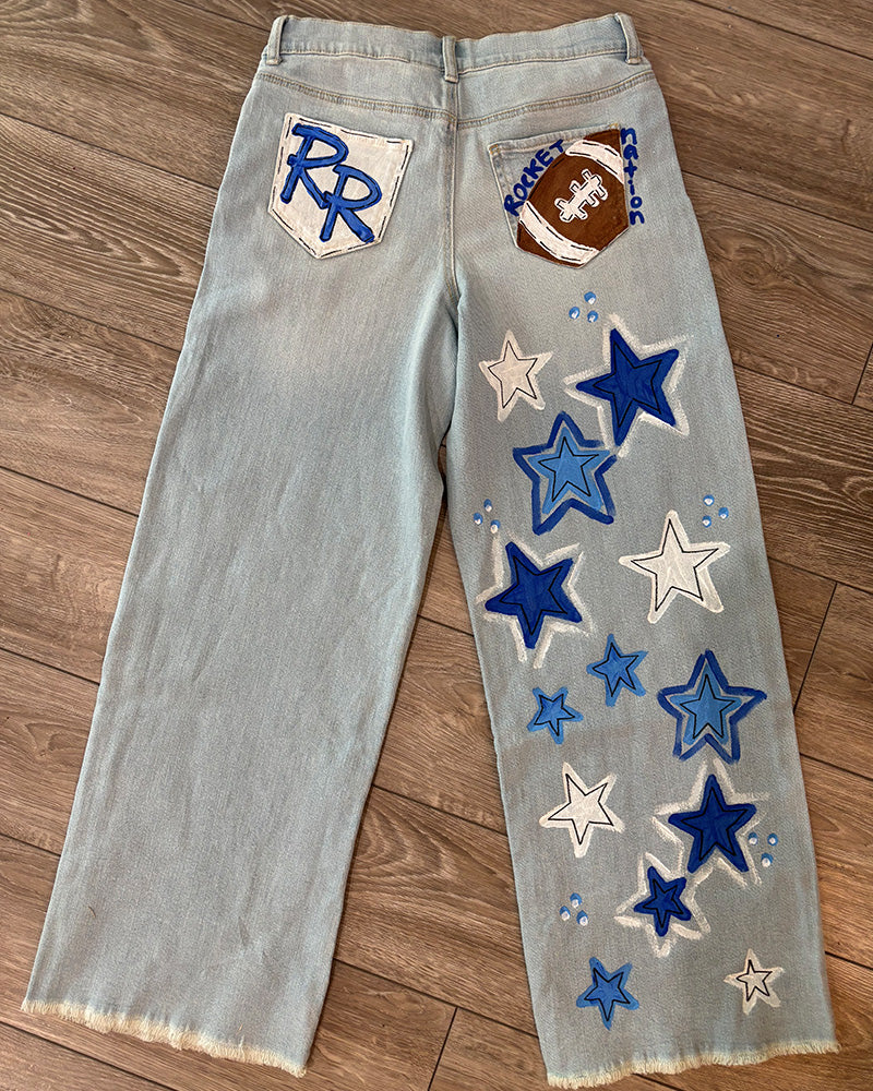 Hand Painted Jeans