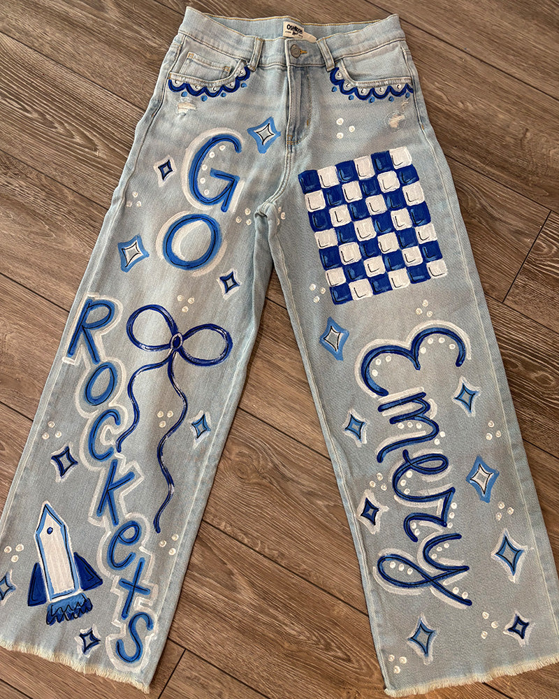 Hand Painted Jeans